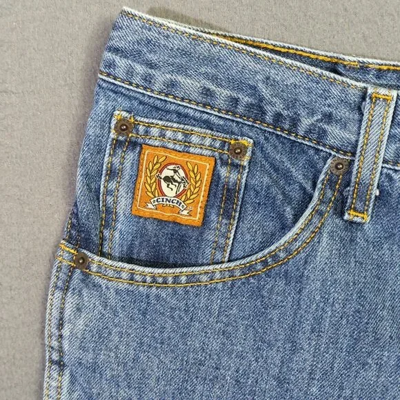 Cinch Jeans Men's 35x34 Blue Western Denim Bronze Label Slim Tapered Rodeo - Picture 8 of 10